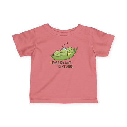 "Peas Do Not Disturb" Infant Tee — Cute Sleeping Peas Baby Shirt