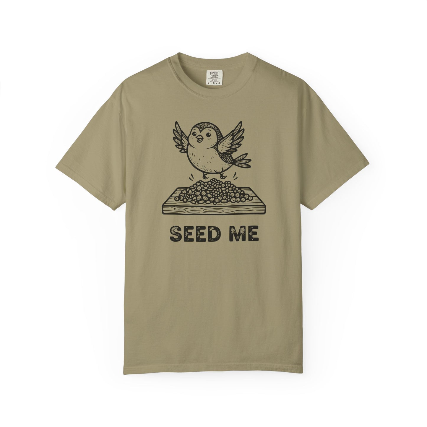 "Seed Me" Bird Watching T-Shirt - Funny Birder Gift - Bird Lover Humor