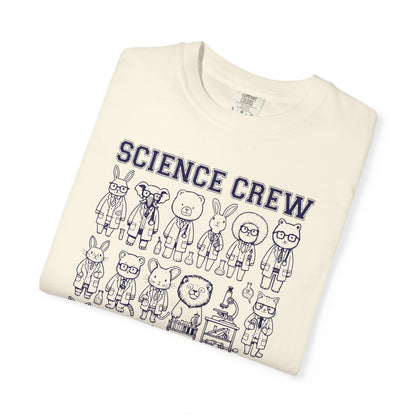 "Science Crew: Class of CO₂" T-Shirt - Cartoon Chemistry Cute Animal Tee