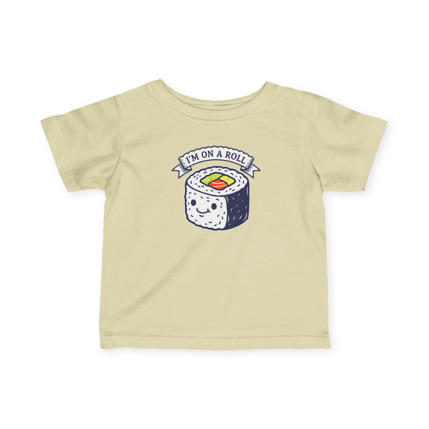 "I'm On A Roll" Infant Tee — Cute Sushi Baby Shirt