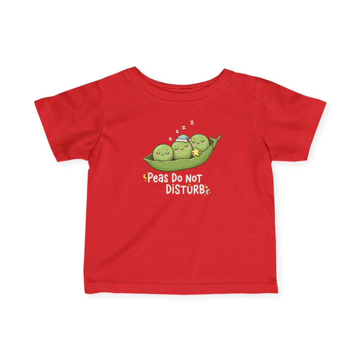 "Peas Do Not Disturb" Infant Tee — Cute Sleeping Peas Baby Shirt