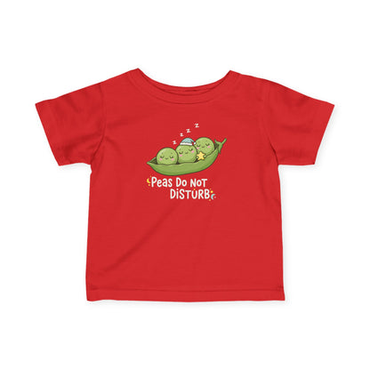"Peas Do Not Disturb" Infant Tee — Cute Sleeping Peas Baby Shirt