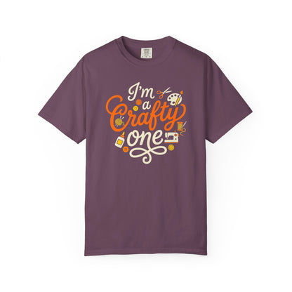 "I'm a Crafty One" T-Shirt —  Graphic Tee for Arts & Crafts Enthusiasts