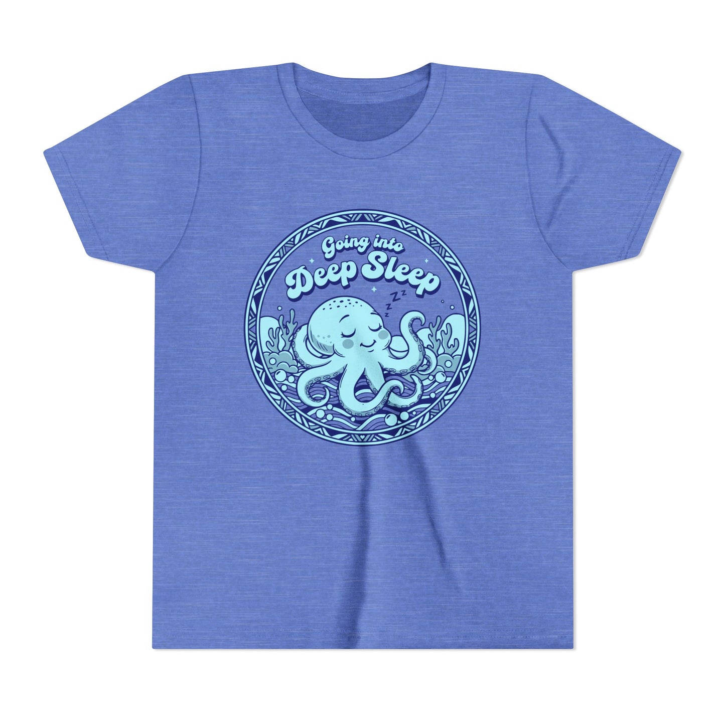 "Going Into Deep Sleep" Youth Tee — Cute Octopus Underwater Graphic Shirt