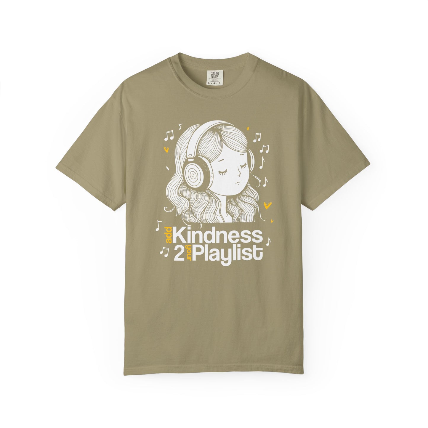 "Add Kindness 2 Your Playlist" T-Shirt — Cute Inspirational Music Lover Graphic Tee