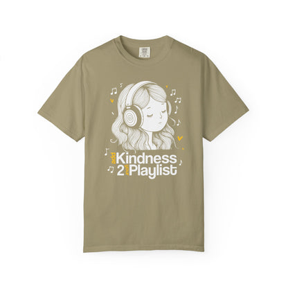 "Add Kindness 2 Your Playlist" T-Shirt — Cute Inspirational Music Lover Graphic Tee