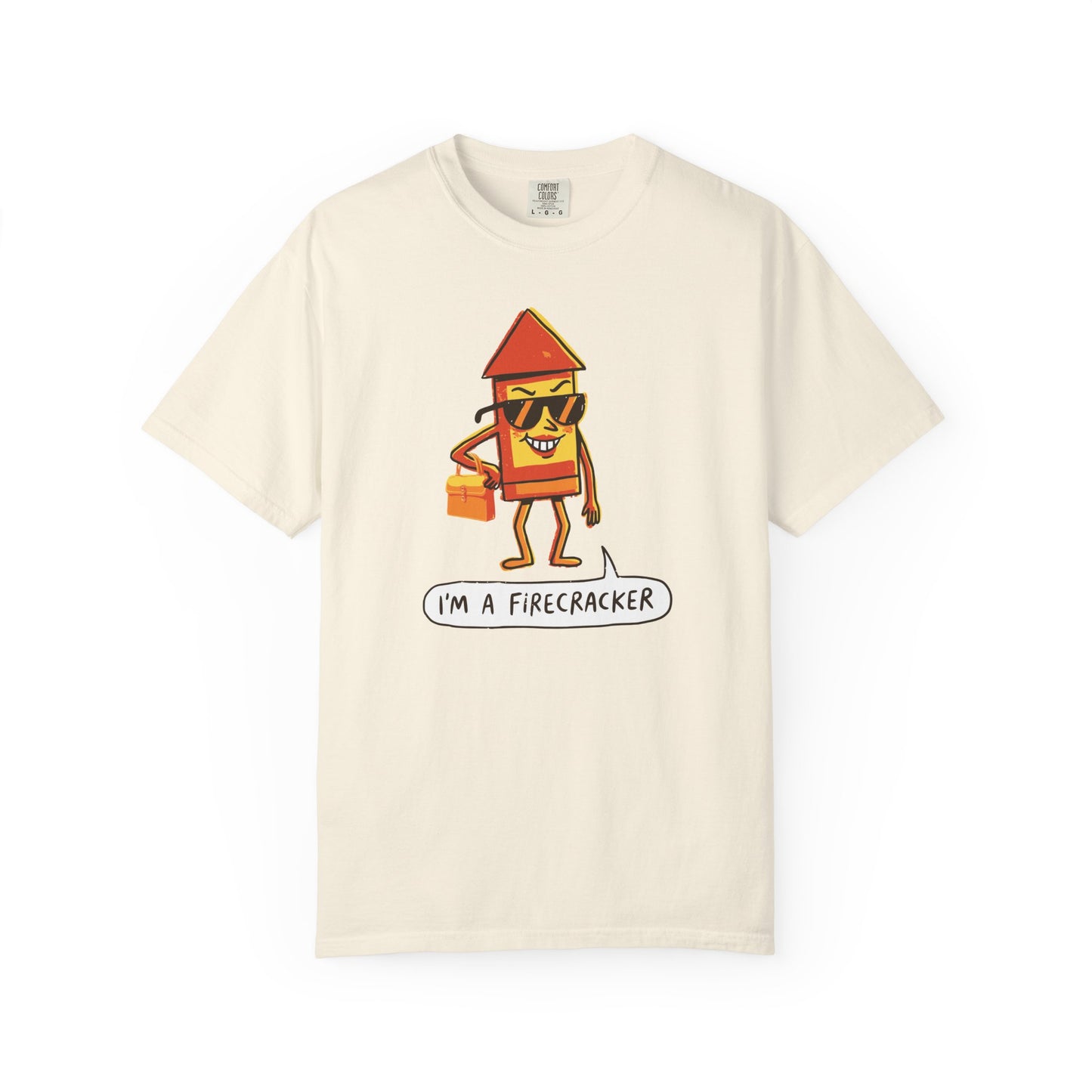 "I’m a Firecracker" Cartoon T-Shirt —  Funny Explosive Persona Tee
