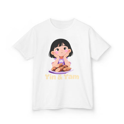 "Yin & Yam" Youth Tee — Cute Girl Sweet Potato Graphic Kids T‑Shirt