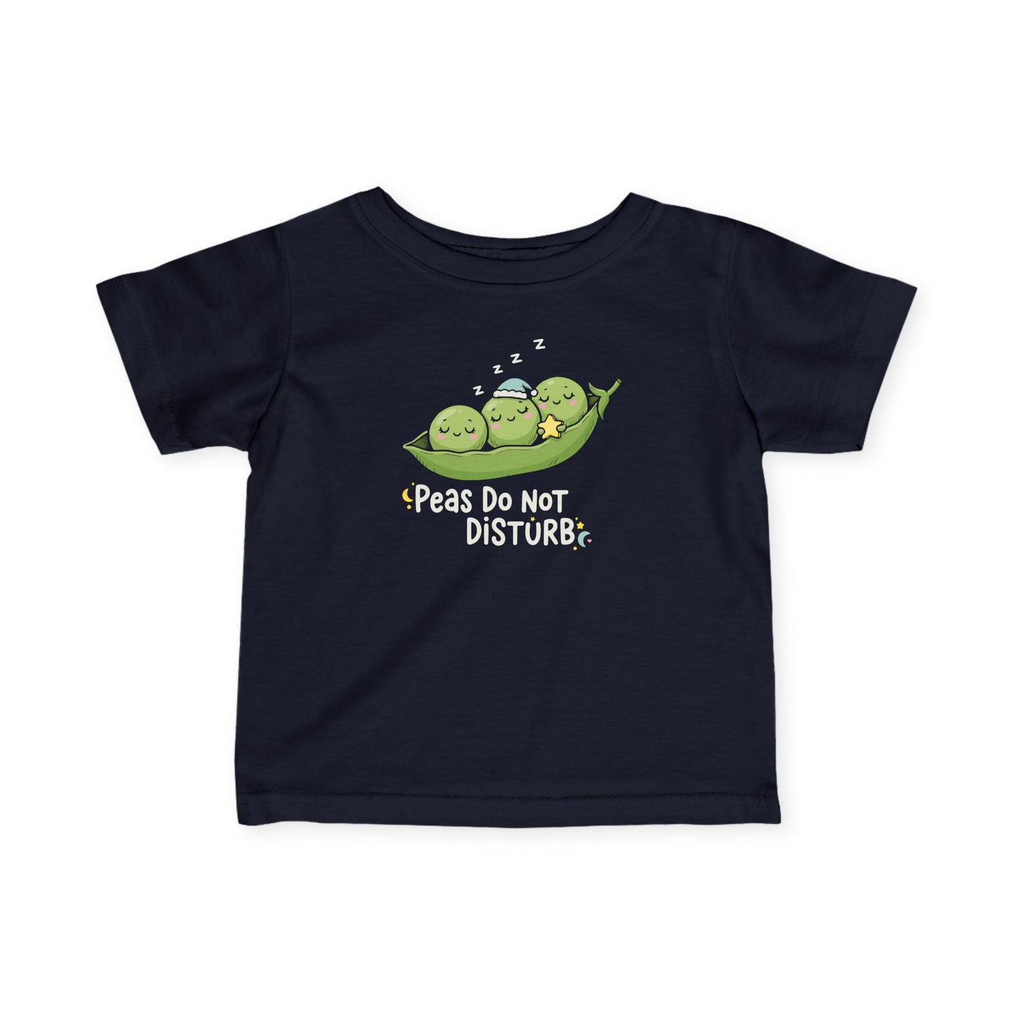 "Peas Do Not Disturb" Infant Tee — Cute Sleeping Peas Baby Shirt