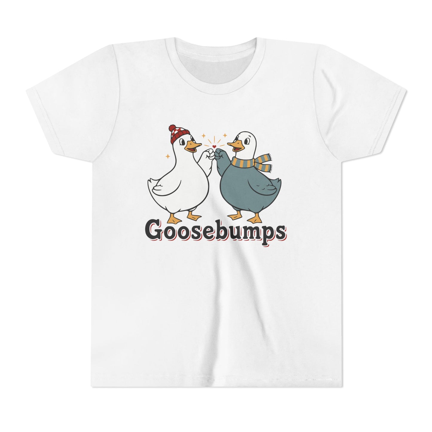 "Goosebumps" Youth Tee - Cute Winter Geese Kids Shirt
