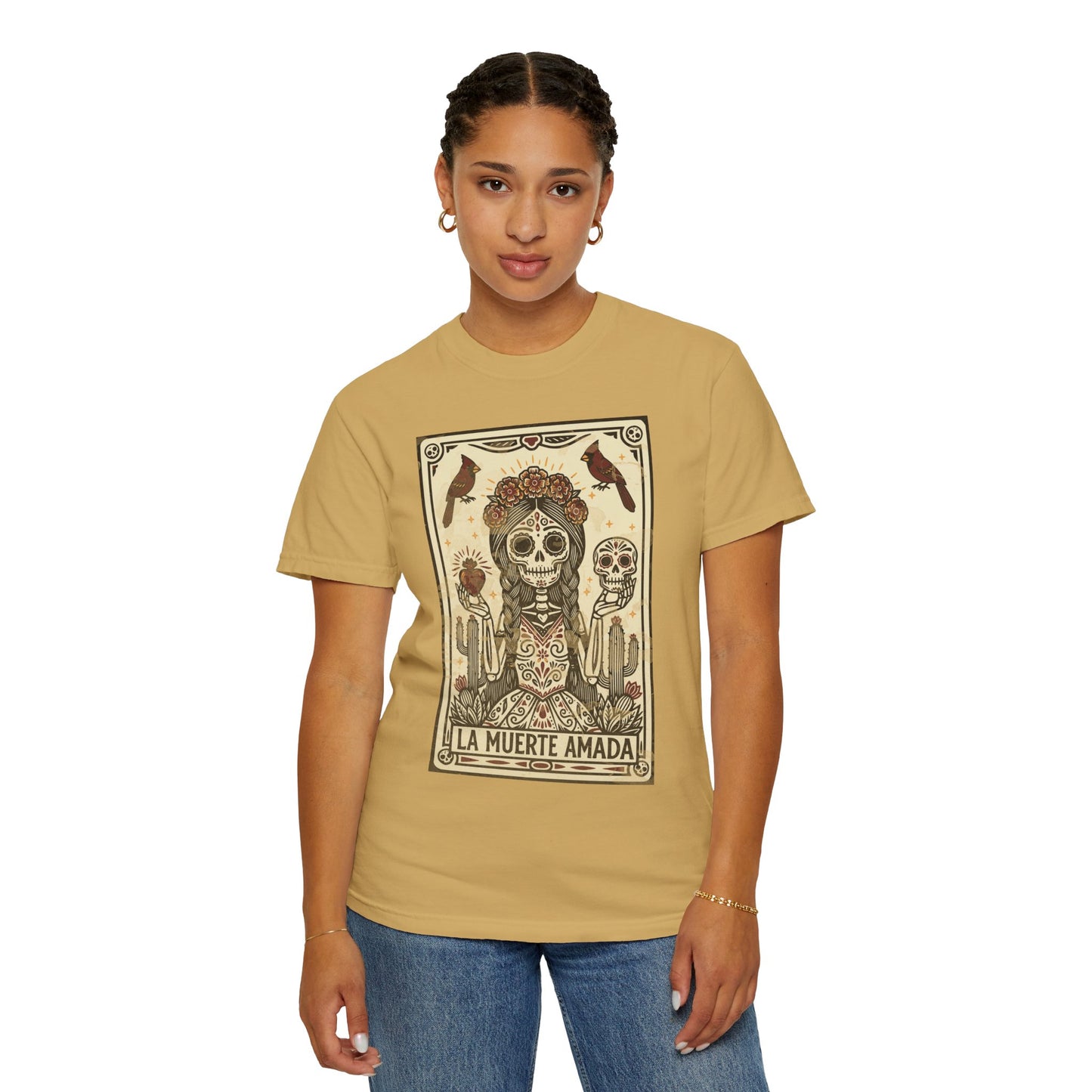 "La Muerte Amada" T-Shirt — Day of the Dead Skull Art Tee
