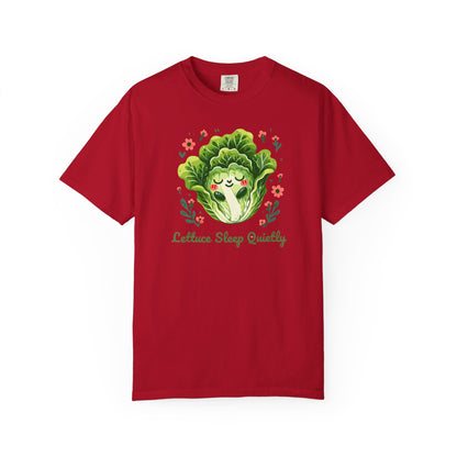 Lettuce Sleep Quietly T-Shirt — Cute Sleeping Lettuce Graphic Tee