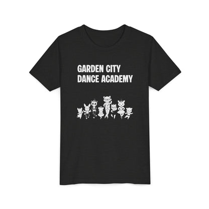 "Garden City Dance Academy" Youth Tee — Kids Dance Club Cartoon Dancers T-Shirt