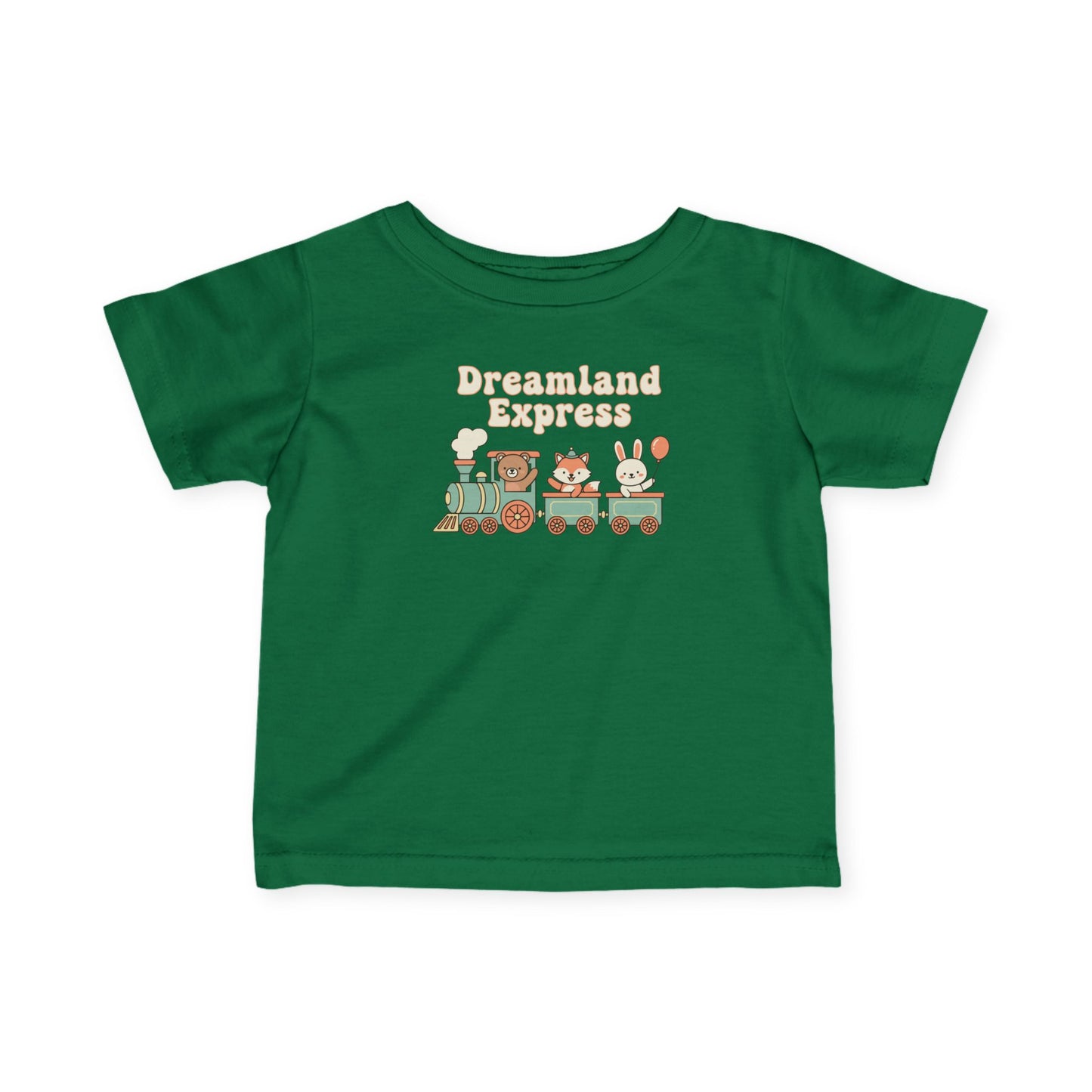 "Dreamland Express" Infant Tee — Cute Train Graphic Baby Shirt