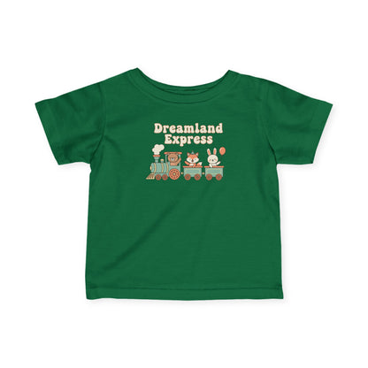 "Dreamland Express" Infant Tee — Cute Train Graphic Baby Shirt