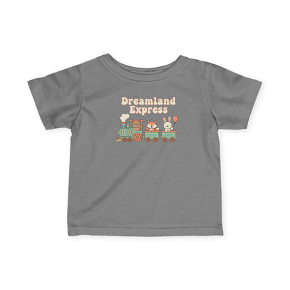 "Dreamland Express" Infant Tee — Cute Train Graphic Baby Shirt
