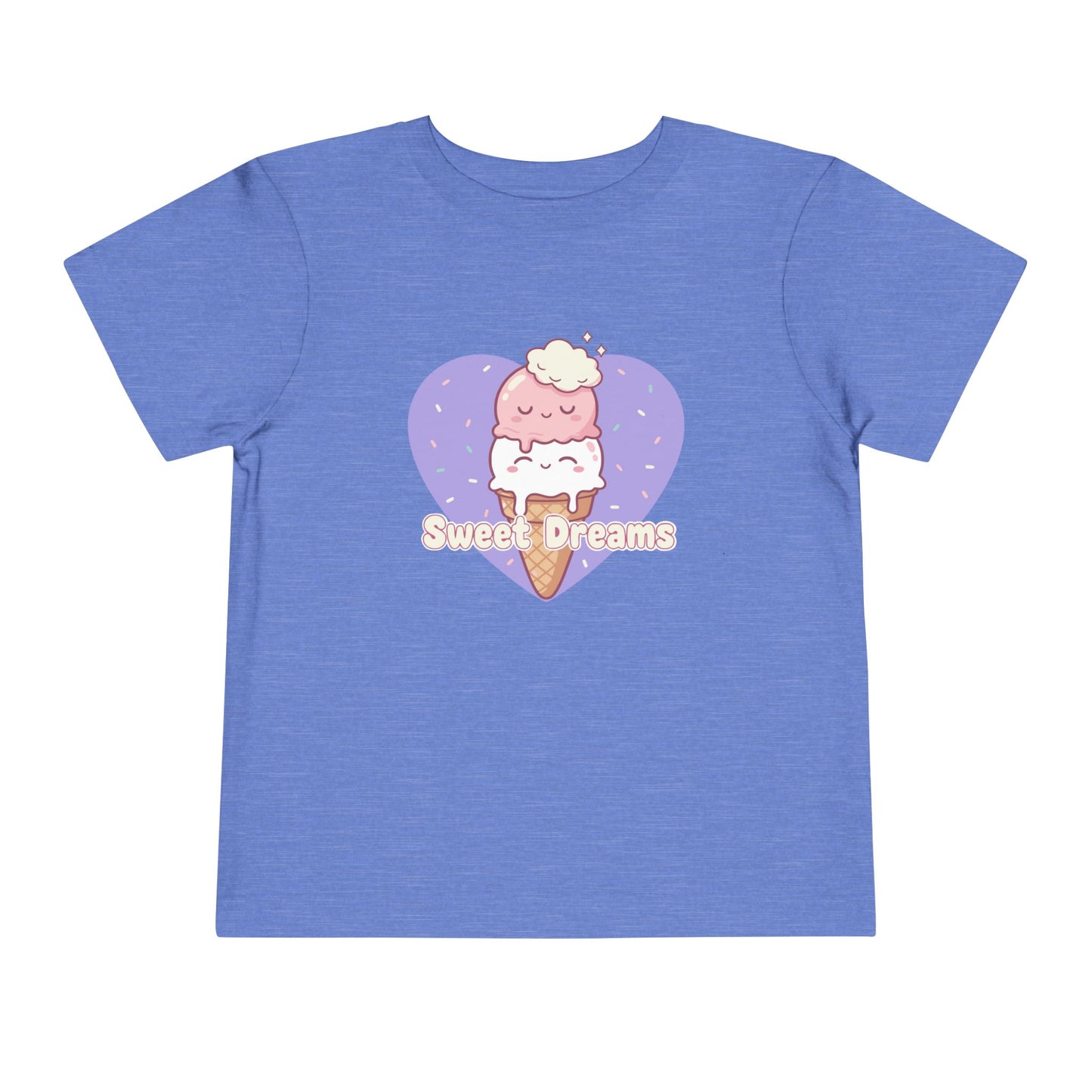"Sweet Dreams" Toddler Tee — Ice Cream Heart Graphic T-Shirt