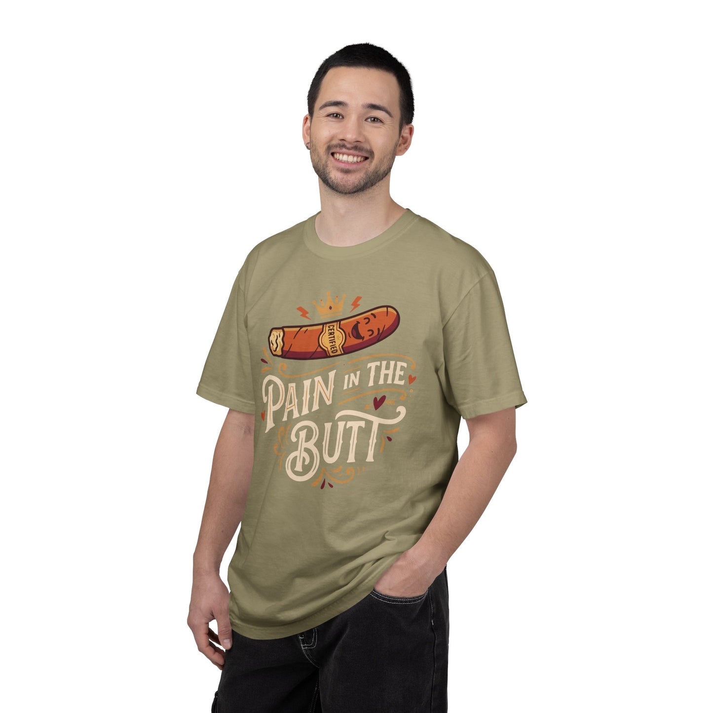 Certified Royal “Pain in the Butt” T‑Shirt — Cigar Pun Graphic Tee