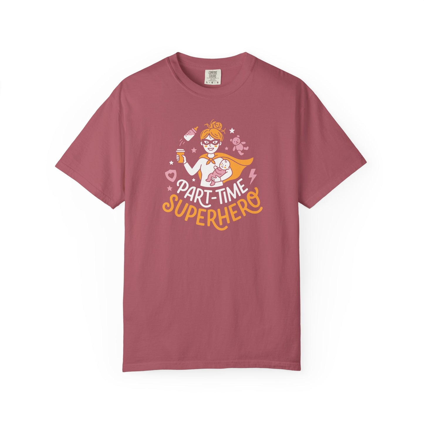 Part-Time Superhero Mom T-Shirt — Cute Nursing & Momlife Graphic Tee