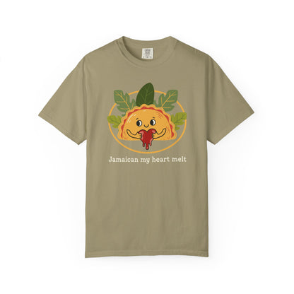 "Jamaican My Heart Melt" T-Shirt — Cute Patty Character Tee
