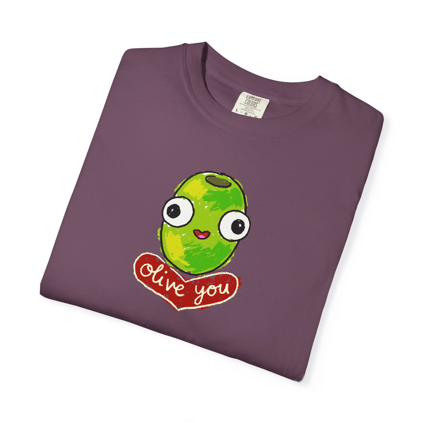 "Olive You" Cute Graphic T-Shirt - Love Tee