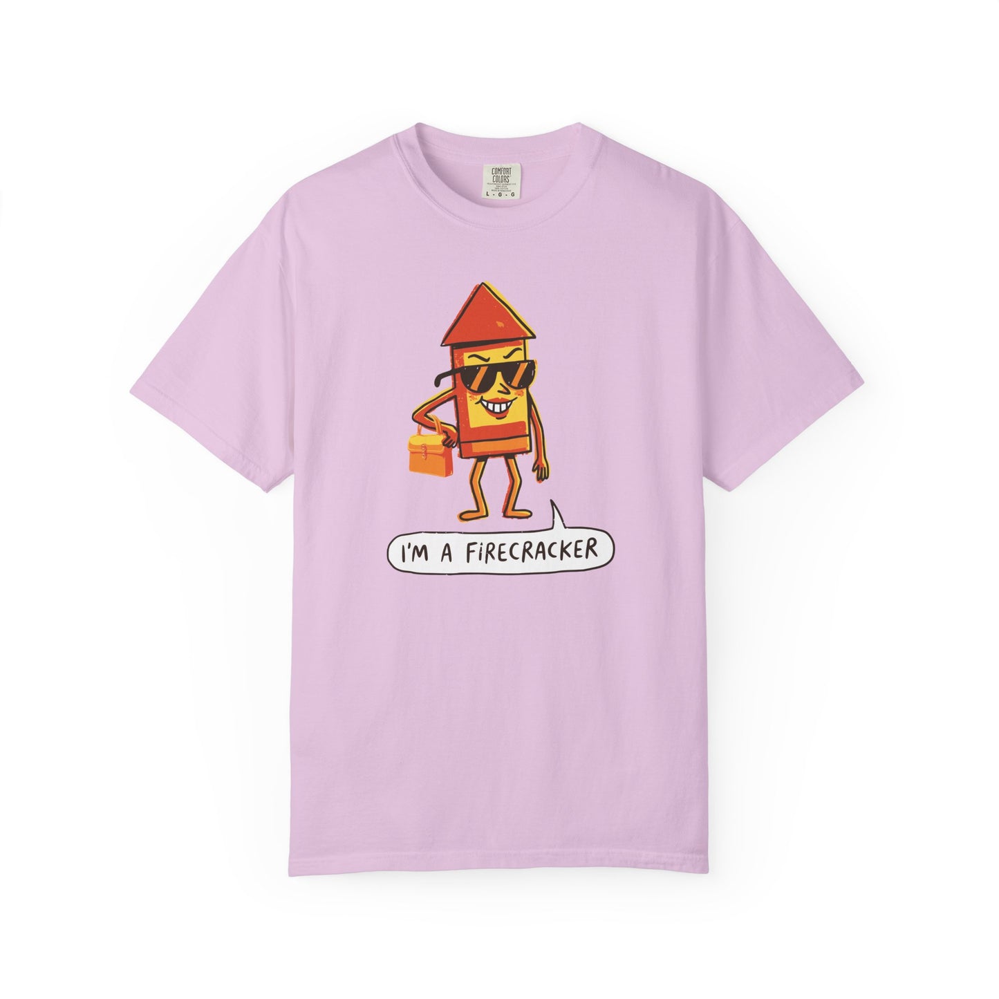 "I’m a Firecracker" Cartoon T-Shirt —  Funny Explosive Persona Tee