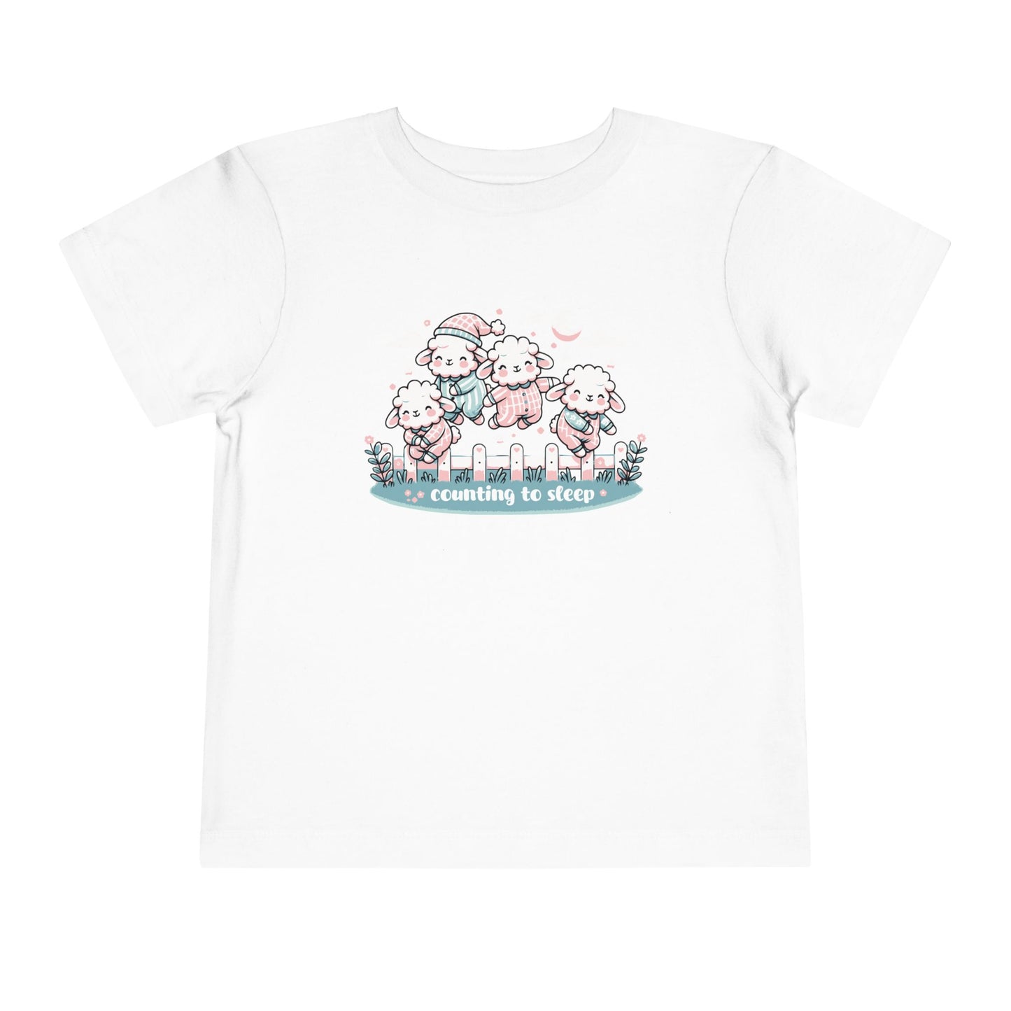 "Counting to Sleep" Toddler Tee — Cute Sleepy Sheep Bedtime Shirt