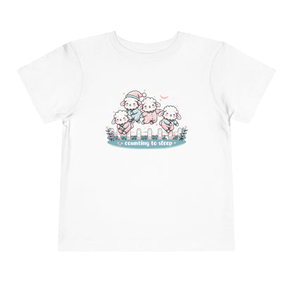 "Counting to Sleep" Toddler Tee — Cute Sleepy Sheep Bedtime Shirt