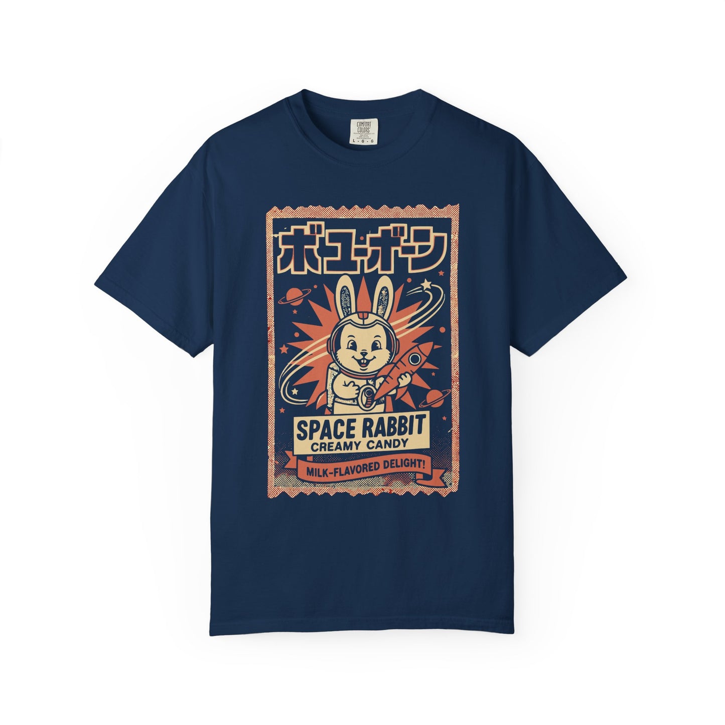 Space Rabbit T-Shirt — Retro Japanese Candy Graphic Tee