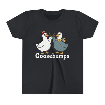 "Goosebumps" Youth Tee - Cute Winter Geese Kids Shirt