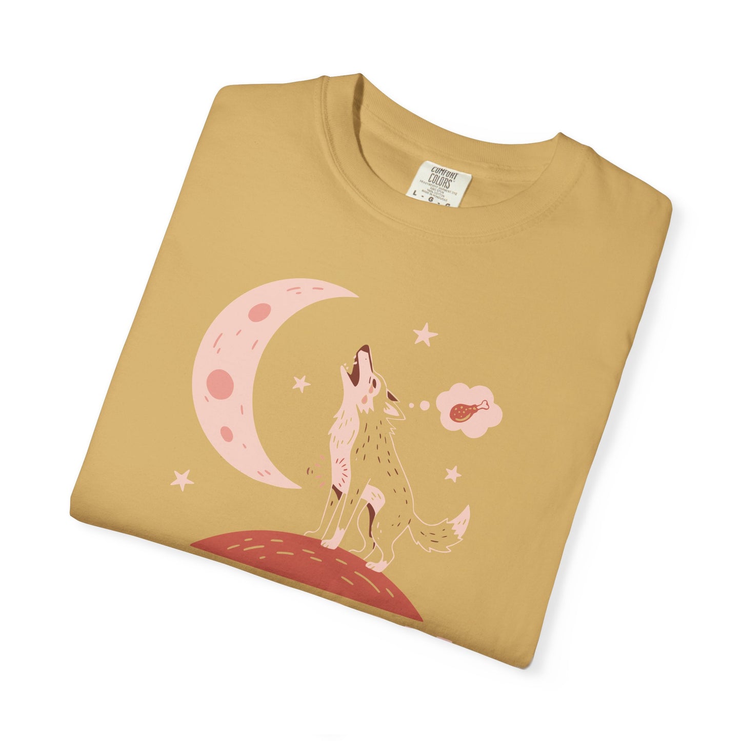 Hangry Like the Wolf T-Shirt — Cute Howling Wolf Graphic Tee