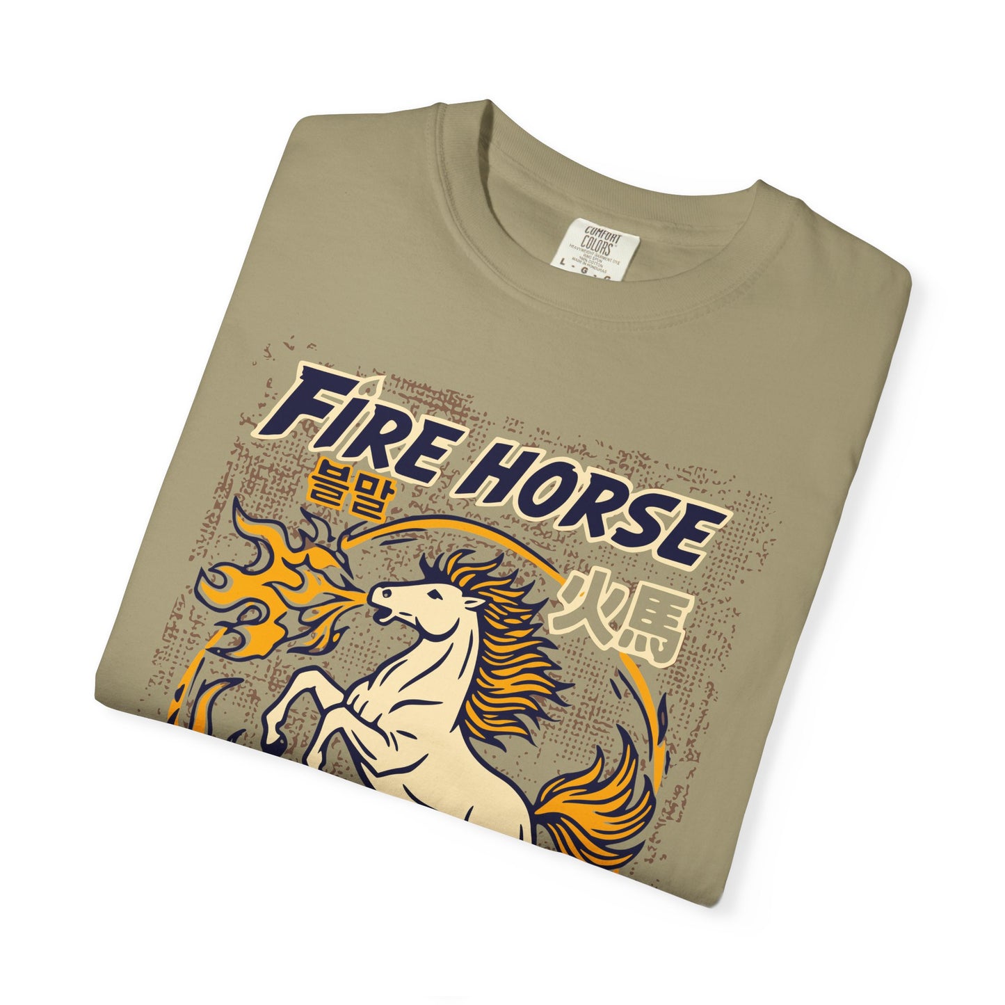 'Fire Horse' Spicy Hot Instant Ramyeon T-Shirt — Retro Lunar New Year Graphic Tee