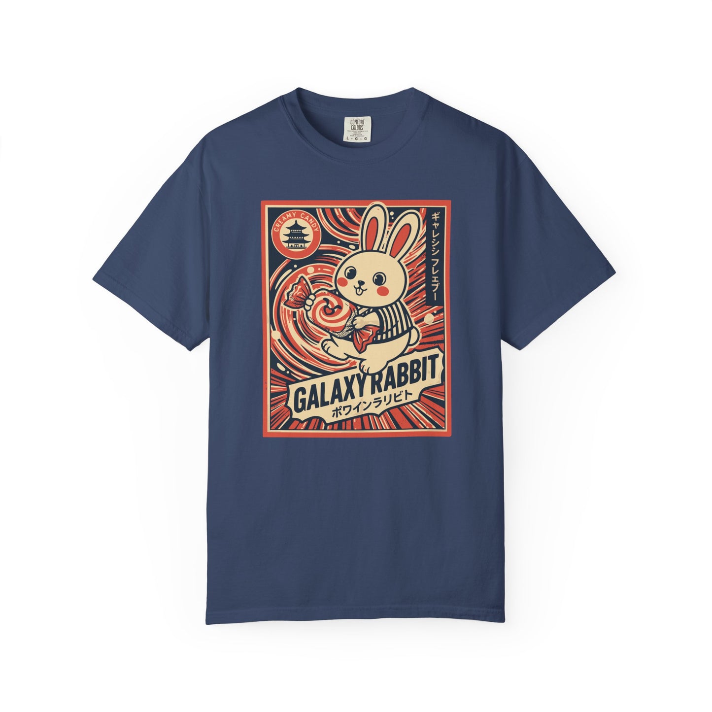 "Galaxy Rabbit" Milk Candy Graphic T-Shirt — Cute Japanese Anime Bunny Tee