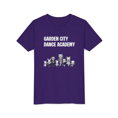 "Garden City Dance Academy" Youth Tee — Kids Dance Club Cartoon Dancers T-Shirt