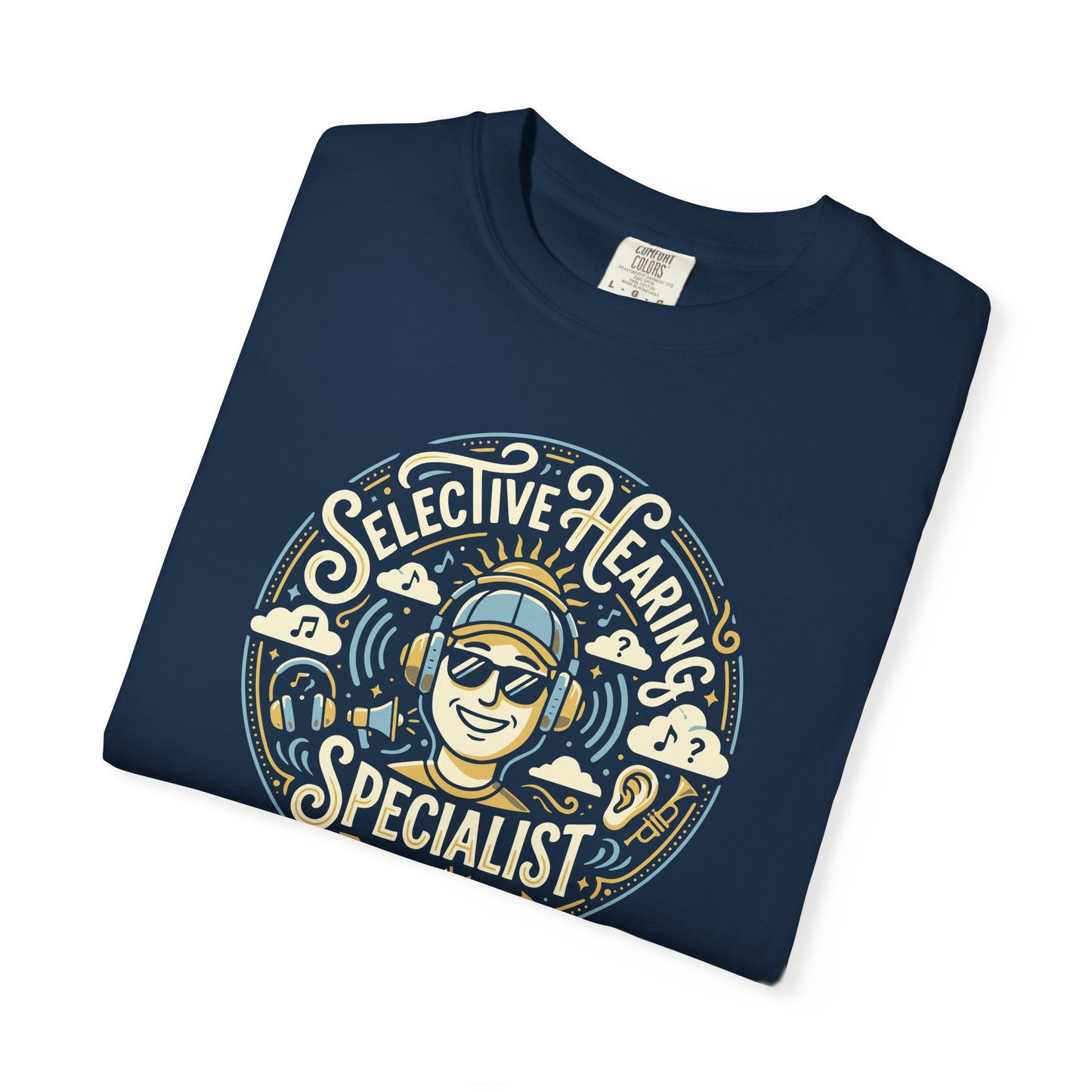 Selective Hearing Specialist T-Shirt — Funny Earbuds Graphic Tee