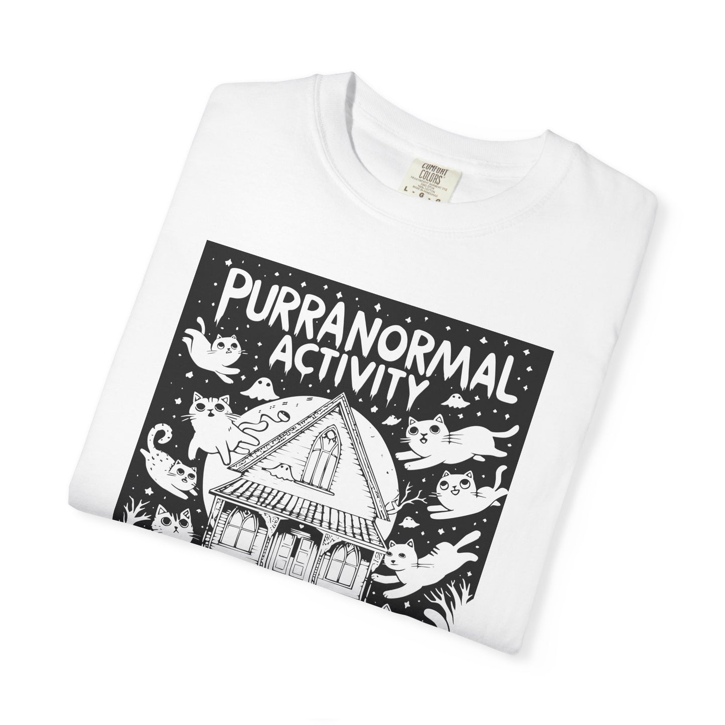 "Purranormal Activity" Cat T-Shirt — Spooky Paranormal Cat Lovers Graphic Tee