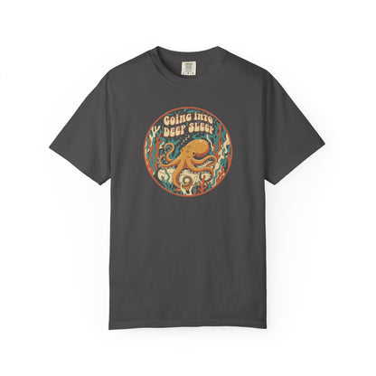 Going Into Deep Sleep Octopus T-Shirt — Vintage Ocean Sleep Graphic Tee