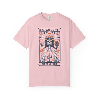 "La Calavera Alegre" T-Shirt — Día de Muertos Day of the Dead Graphic Tee