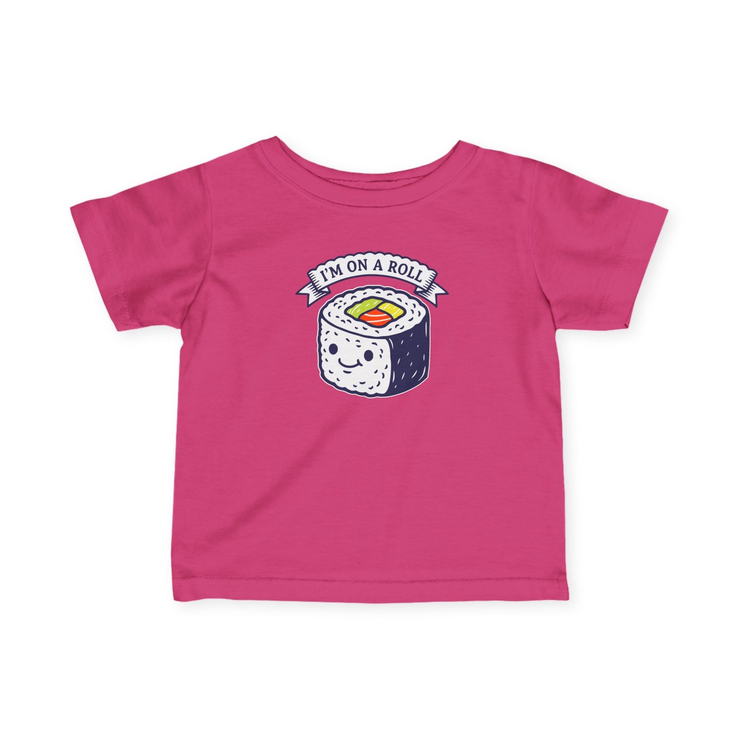 "I'm On A Roll" Infant Tee — Cute Sushi Baby Shirt