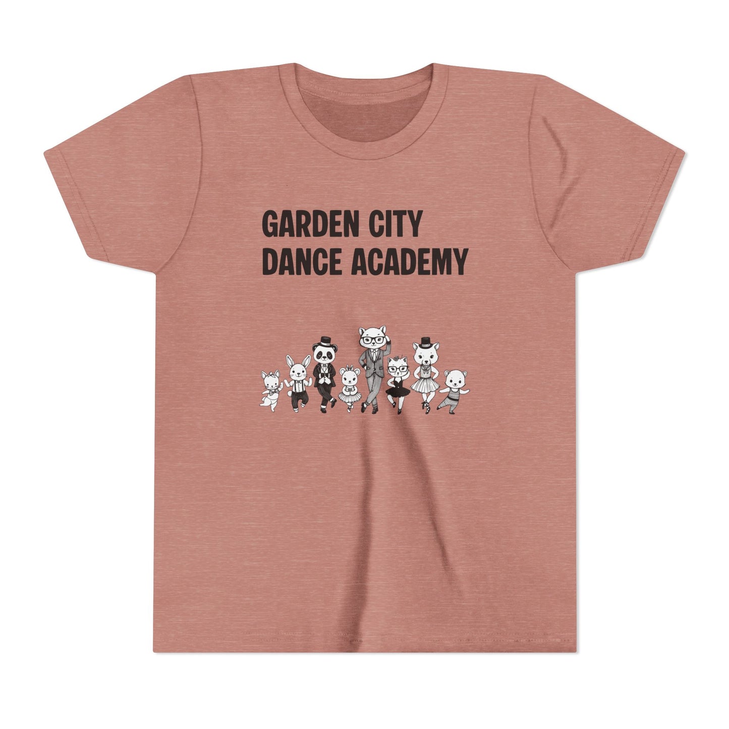 "Garden City Dance Academy" Youth Tee — Kids Dance Club Cartoon Dancers T-Shirt