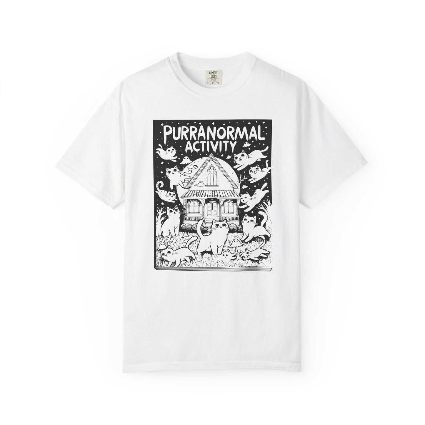 "Purranormal Activity" Cat T-Shirt — Spooky Paranormal Cat Lovers Graphic Tee