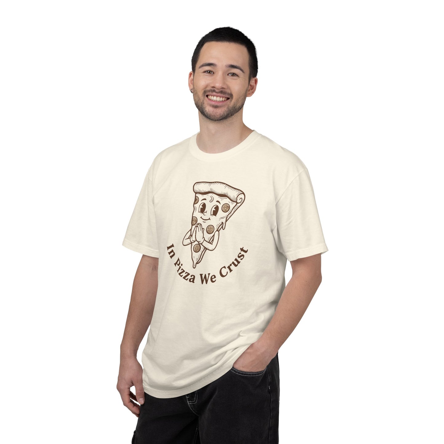 "In Pizza We Crust" T-Shirt — Cute Cartoon Pizza Slice Tee