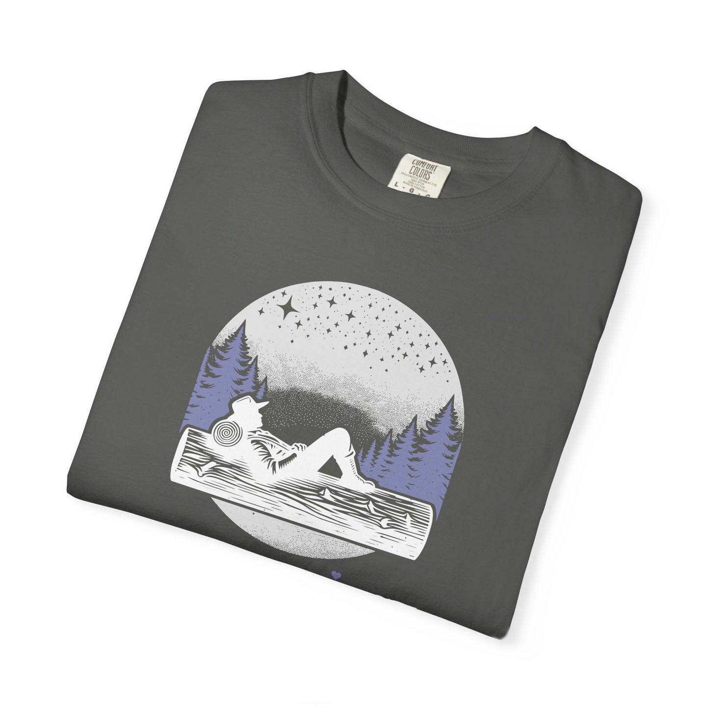 Slumberjack Campfire Graphic T-Shirt — Relaxing Night Sky Outdoor Tee
