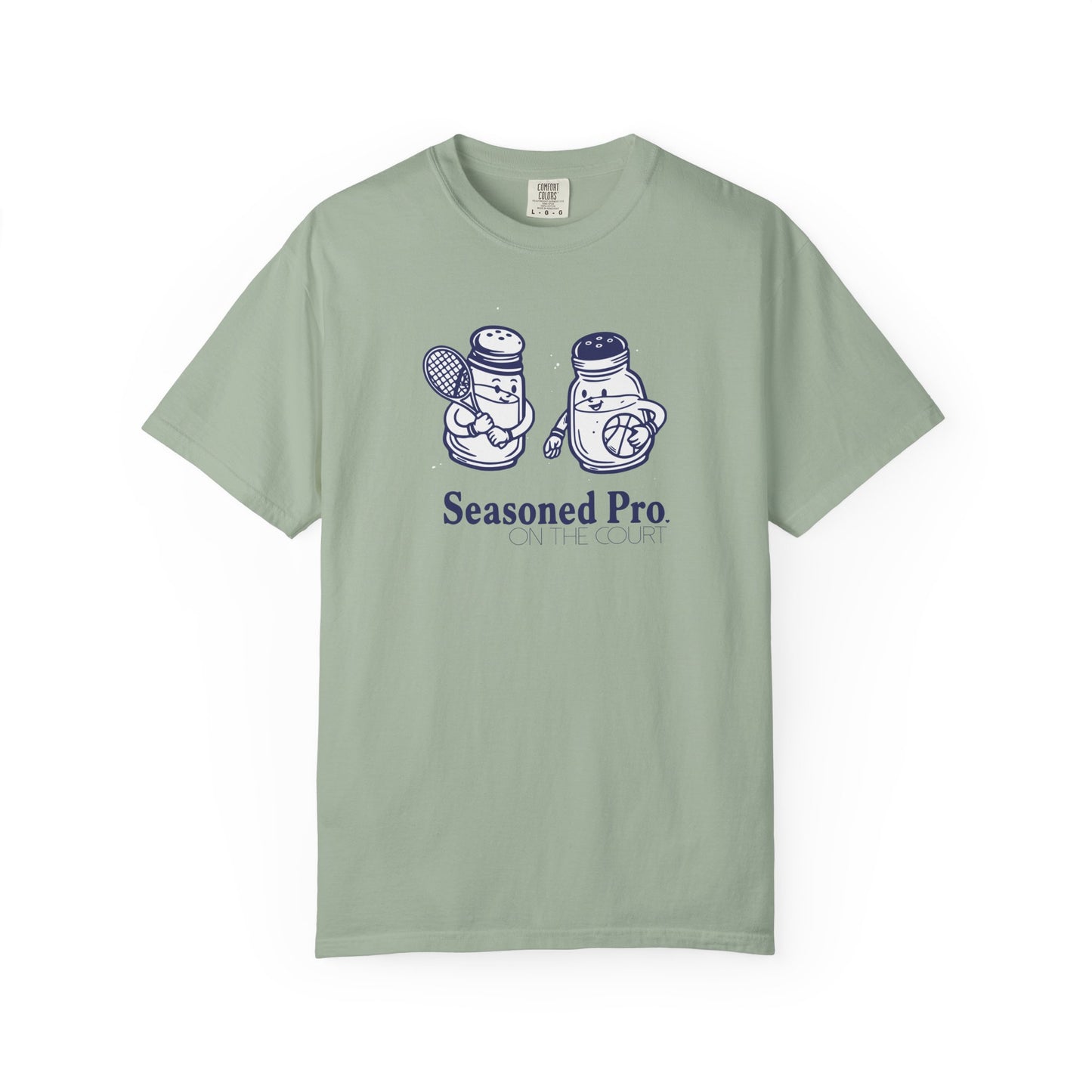 "Seasoned Pro on the Court" T-Shirt — Cute Salt & Pepper Shakers Athletic Graphic Tee