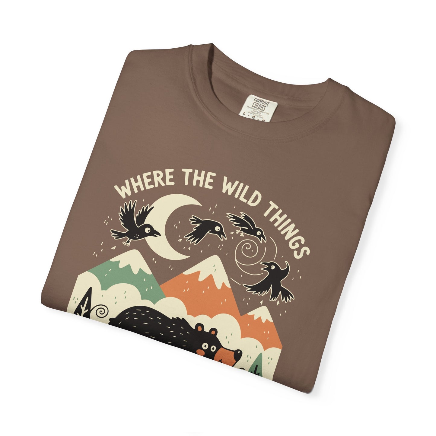 "Where the Wild Things Poop Freely" T-Shirt - Nature Wildlife Outdoors Bird Bear Graphic Tee