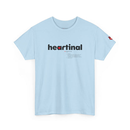heartinal® "Heart on Your Sleeve" T-Shirt — Wordmark Logo Front with "Nutrition Facts" Back Tee