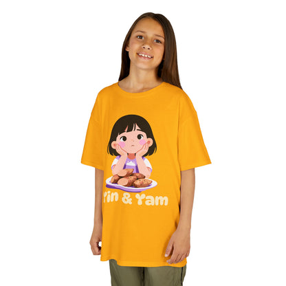 "Yin & Yam" Youth Tee — Cute Girl Sweet Potato Graphic Kids T‑Shirt