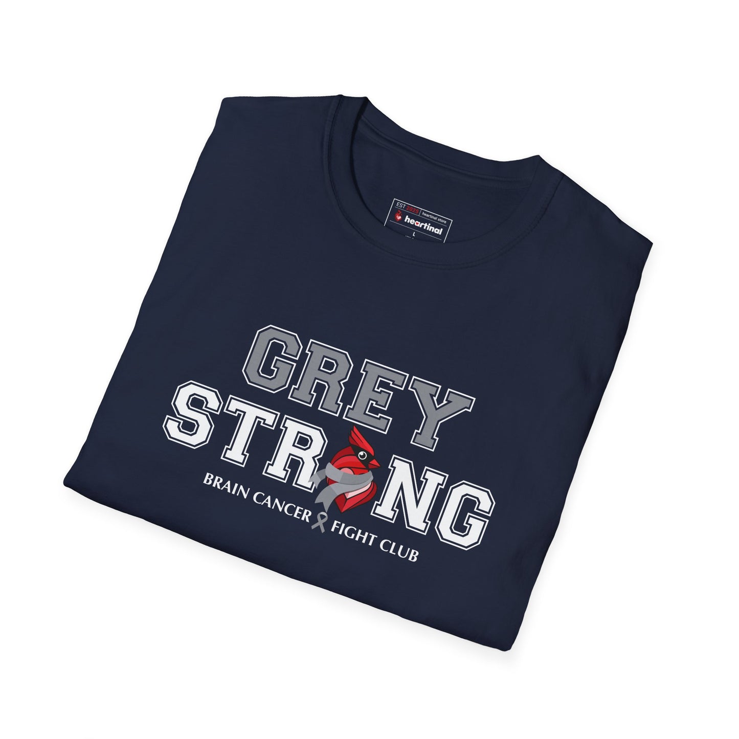 Grey Strong T-Shirt – Brain Cancer Fight Club Support Tee