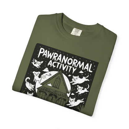 "Pawranormal Activity" Dog T-Shirt - Haunted House Fun Graphic Tee
