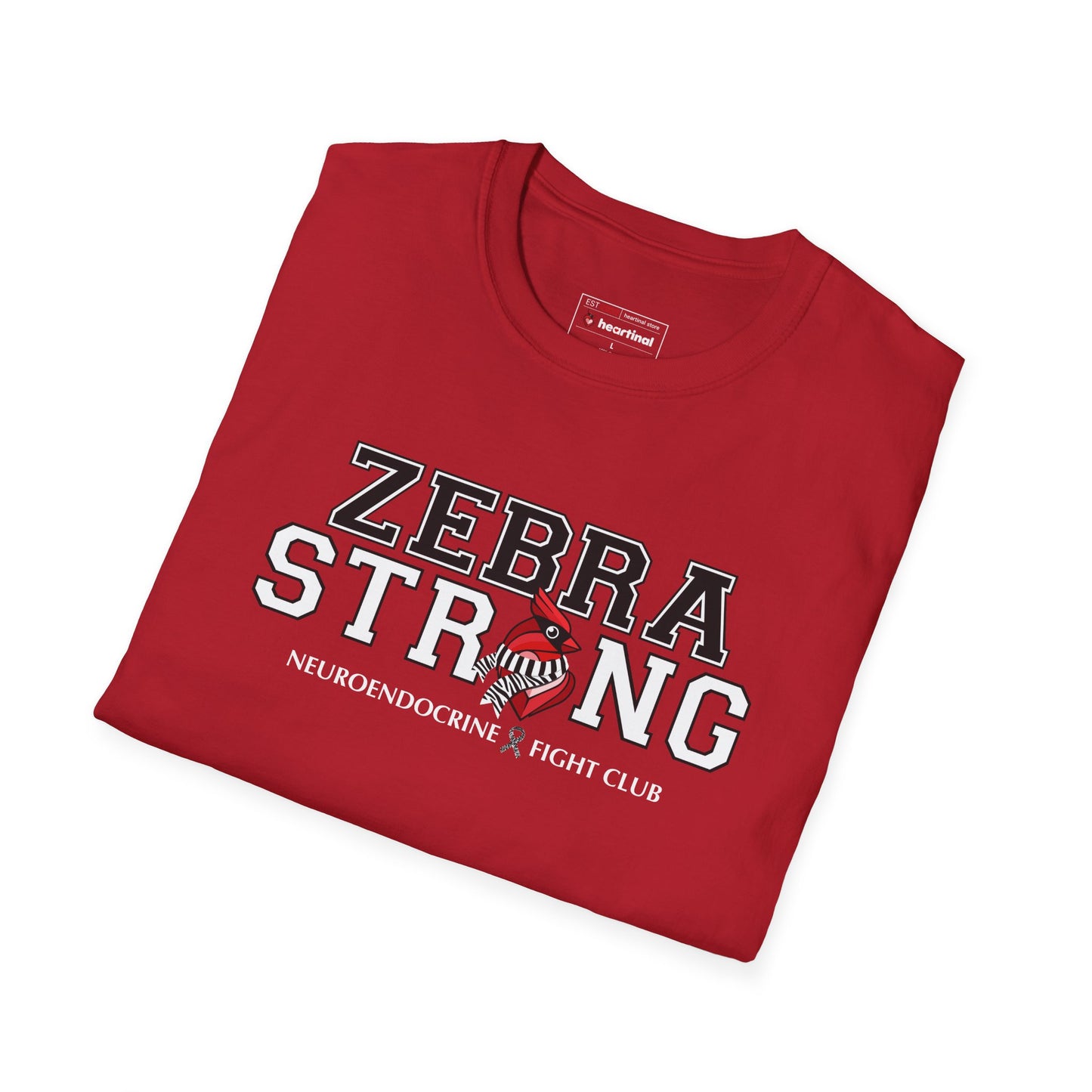Zebra Strong T-Shirt — Neuroendocrine Cancer Fight Club Awareness Support Tee